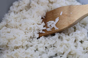 cooked white rice