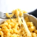 copycat chick fil a mac and cheese with fork