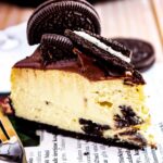 Oreo cheesecake slice