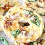 air fryer breakfast bagels