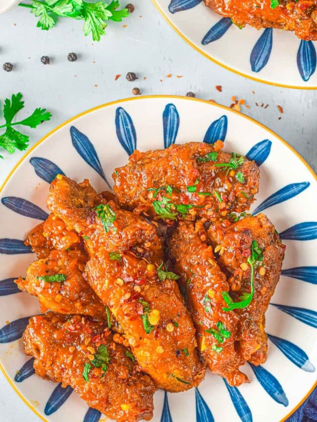 Basketball March Madness Air Fryer Sweet Thai Chili Chicken Wings