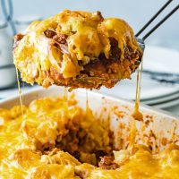 sloppy joe tater tot casserole