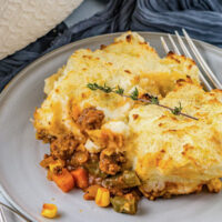 shepherds pie with herb on top