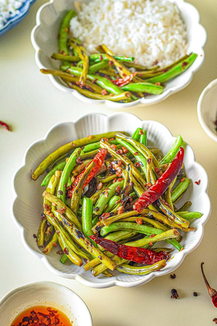 Asian Green Beans - Spicy Chinese Side Dish Recipe